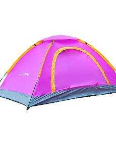 HECHAI_ Listen To The Wind Hood Double Bump Outdoor Double Door Adhesive Tent 2 Beach Tent Camping Tent AT6508