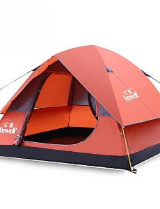 HECHAI_ Hewolf Moistureproof Polyester One Room Tent for 3-4 Person Red