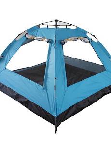 HECHAI_ Outdoor 2-3 Persons Double Angle Six Waterproof Fold Camping Tent