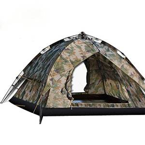 WZH 4 people automatically Stormproof windproof Camouflage leisure Tourist tent Camping quick opening