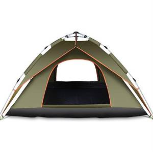 WZH Outdoor full automatic Double layer tent rainproof Dual use 3-4 people Family wild camping qucik opening quick opening tent