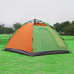 WZH Outdoor tent two people Double layer Automatic tent 3-4 people Camping in the wild Leisure anti storm