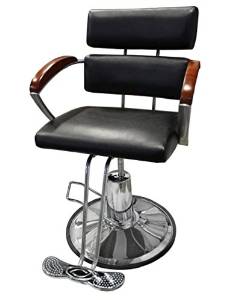 Cherry Queen Recline Hydraulic Adjustable Barber Chair Styling Salon Beauty Spa Equipment