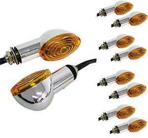 Cherry Queen LOT 50 Pairs~Amber Turn Signal For Harley Honda Suzuki Kawasaki Yamaha Wholesale