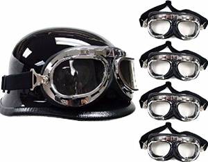 Cherry Queen LOT 60~WWII Raf Aviator Motorcycle Moped Helmet Goggles Biker Wholesale