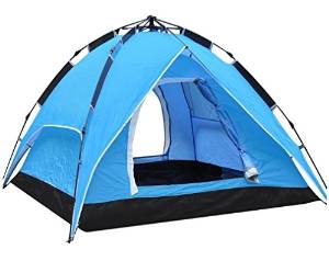 Generic Portable 2 Person Tent Color Blue