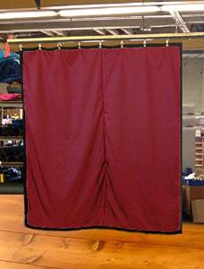 New!! Special Color Stage Curtain, 10 H x 10 W, Non-FR, Custom Sizes Available! (Burgundy)