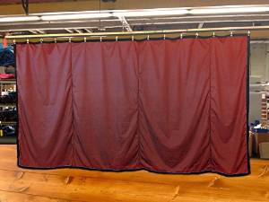 New!! Special Color Stage Curtain, 8 H x 15 W, Non-FR, Custom Sizes Available! (Burgundy)