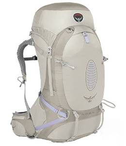 Osprey Aura AG 65 Womens Hiking Backpack Medium Silver Streak