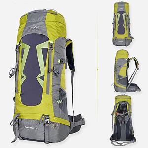 70L Camping Traveling Mountaineering Waterproof Backpack -Color: Green