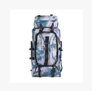 Outdoor Camouflage Backpack Shoulders 80 L Wild Hiking Backpack Large Capacity Knapsack Waterproof Men and Women