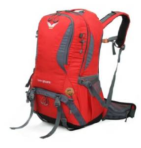 Backpack Backpack Men and Women Hiking Multi-functional Waterproof Outdoor Bag Red