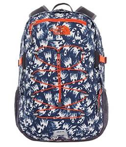 North Face Borealis Classic Hiking Backpack Eagle Blue Ghost Print Acrylic Orange