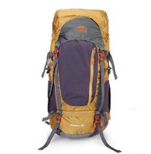 The Qinghai-tibet Highway Outdoor Climbing Package Men and Women Travel Backpack Riding the Large Capacity Backpack Hiking Backpack 55 L Kim Yellow 55 L