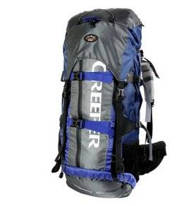 Mountaineering Bag Men and Women with Very Large Waterproof Outdoor Backpack Blue Ash 60 L Capacity