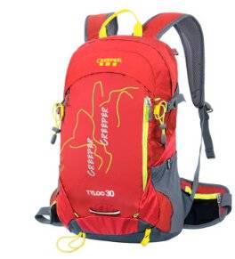 Outdoor Leisure Travel on Foot 30 L Men's and Women's Shoulders Cycling Hiking Backpack Red 30 L