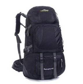 Outdoor Mountaineering Camping Hiking Bag Pack Waterproof Backpack Double Bag Bag Black 36-55