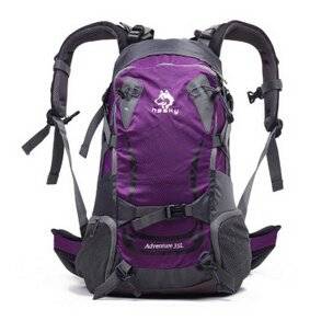 Men and Women with Waterproof Outdoor Wear Hiking Backpack Backpack Backpack Tourist Travel 35 L Purple