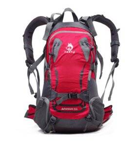 Men and Women with Waterproof Outdoor Wear Hiking Backpack Backpack Backpack Tourist Travel 35 L Red