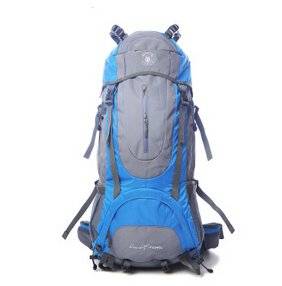 Professional Outdoor Leisure Travel Backpack 60 + 5 L Backpack Outdoor Bag 3 D Mountaineering Bags Bearing System Blue