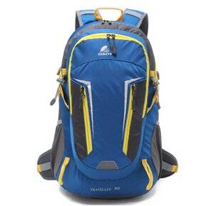 The Spring New Backpack Outdoor Travel Mountaineering Backpack Hob Movement Waterproof Backpack 40 L Blue