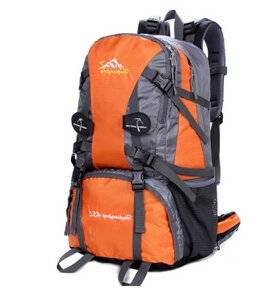 Waterproof Backpack Backpack Outdoor Leisure Sports Hiking Backpack Backpack Travel 45 L Orange