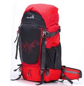 Outdoor Backpack 50 L Backpack Backpack Large Capacity Ride Tra Nsport Red Bag Men and Women