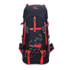 Waterproof Outdoor Climbing Package Men's and Women's Leisure Travel Bag Black Backpack Bag Big Capacity