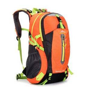 The Fashion Leisure Sports Bag 40 L Outdoor Climbing Package Backpack Waterproof Breathable Travel Bag Men and Women with Generous Contracted Orange 36-55 L