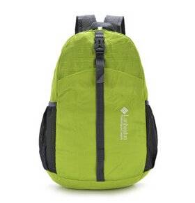 The Fashion Leisure Sports Bag Ultrathin Folding Bag Backpack Travelling Baochao Light Backpack Backpack Backpack Waterproof Skin Travel Package Green 20-35 L, Men and Women