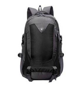 The Fashion Leisure Sports Bag Recreation Bag Mountaineering Bag Hiking Backpack Bag Men and Women with Couples Contracted Personality Black 36-55 L