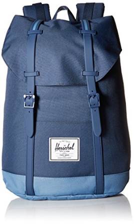 Herschel Supply Co. Retreat Backpack 1-Piece, Navy/Captain's Blue/Navy Rubber/Captain's Blue Insert, One Size