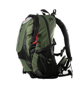 Backpack Outdoor Backpack Backpack Travel Bags Leisure Sports 35 L Water Special Points a Grid Fabric Cover Army Green