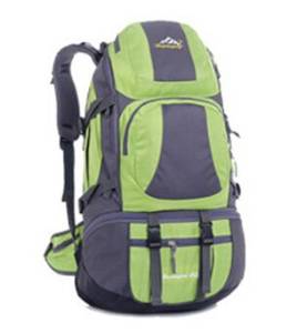 Outdoor Camping Backpack Movement Waterproof Double Bags 36-55 L Green