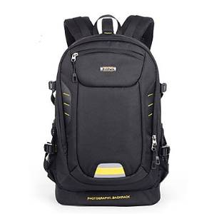 Unisex Fashion Waterproof Professional Photography Backpack , Black