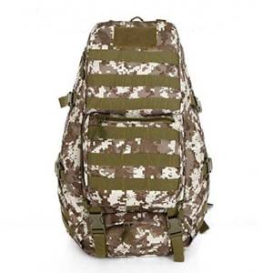 Outdoor Waterproof Nylon Bag Steel 55L Professional Mountaineering Bag Large Capacity Backpack , Camouflage