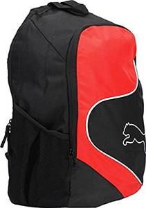 Puma Black and Red Polypropylene Casual Backpack (7213501)