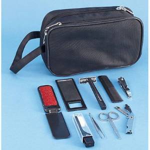 Generic LQ..8..LQ..3567..LQ el Dorm Dorm Shave try Bag Overnight Travel Ki Kit 10 PC Razor PC Raz Mens Toiletry Bag irror Set Comb Mirror Set US6-LQ-16Apr28-125