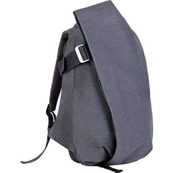 Cote&Ciel Isar Large Raw Canvas Backpack - Anthracite Blue