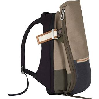 Cote&Ciel Isar Multi Touch Cargo Canvas Backpack - Taupe Grey