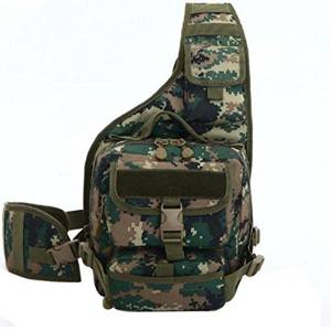 Outdoor Hydration Ready Sling Shoulder Daypack Bag A-Camo