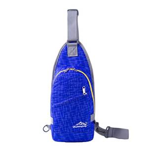 Casual Cross Body Bag Outdoor Sling Bag Chest Pack Blue