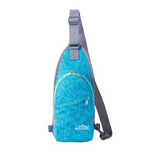 Casual Cross Body Bag Outdoor Sling Bag Chest Pack Blue