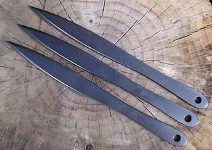 Slim Pattern 13 inch Throwing Knife Set of 3 Knives from Crescent Knife Works.