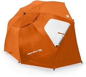 Sport-Brella XL Wide Beach Umbrella Sun Tent Rain Shelter Camping Bevo Orange