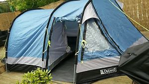 *REDUCED* OUTWELL TENT OHIO Blue Camping Hiking 3 4 Man Berth Trekking Camp