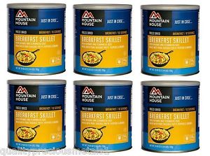 6 - # 10 Cans -  Breakfast Skillet - Mountain House Freeze Dried Emergency Food