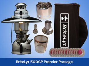 BriteLyt 500CP Lantern PREMIER PACKAGE! With heating and cooking accessories