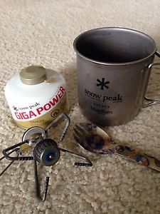 Snow Peak Titanium Stove Tad Gear Skull Spork