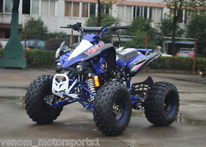 125cc Venom Quad Sport ATV Big 8'' tires 4 Wheeler Semi Auto Warranty FREE SHIP